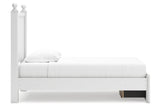 Mollviney White Twin Panel Storage Bed from Ashley - Luna Furniture