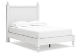 Mollviney White Full Panel Bed -  Ashley - Luna Furniture