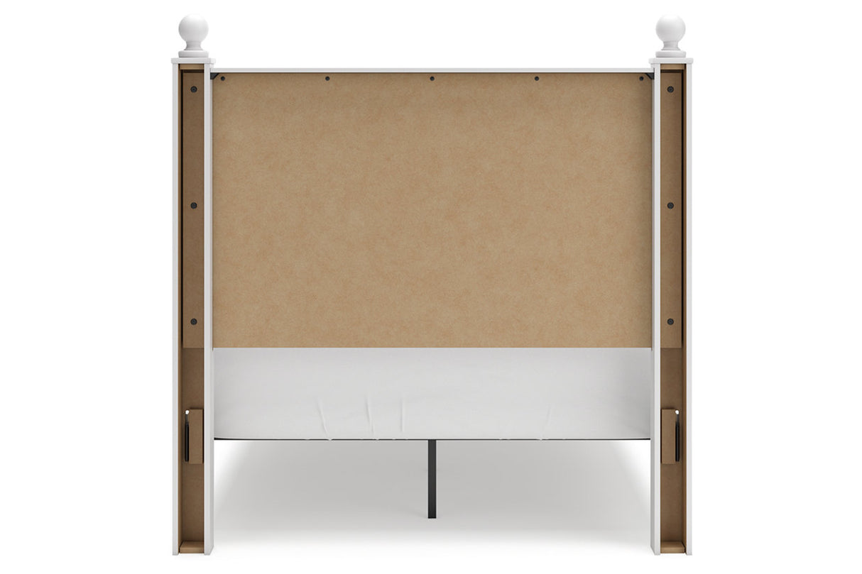 Mollviney White Full Panel Bed -  Ashley - Luna Furniture