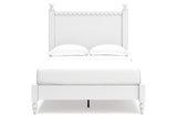 Mollviney White Full Panel Bed -  Ashley - Luna Furniture