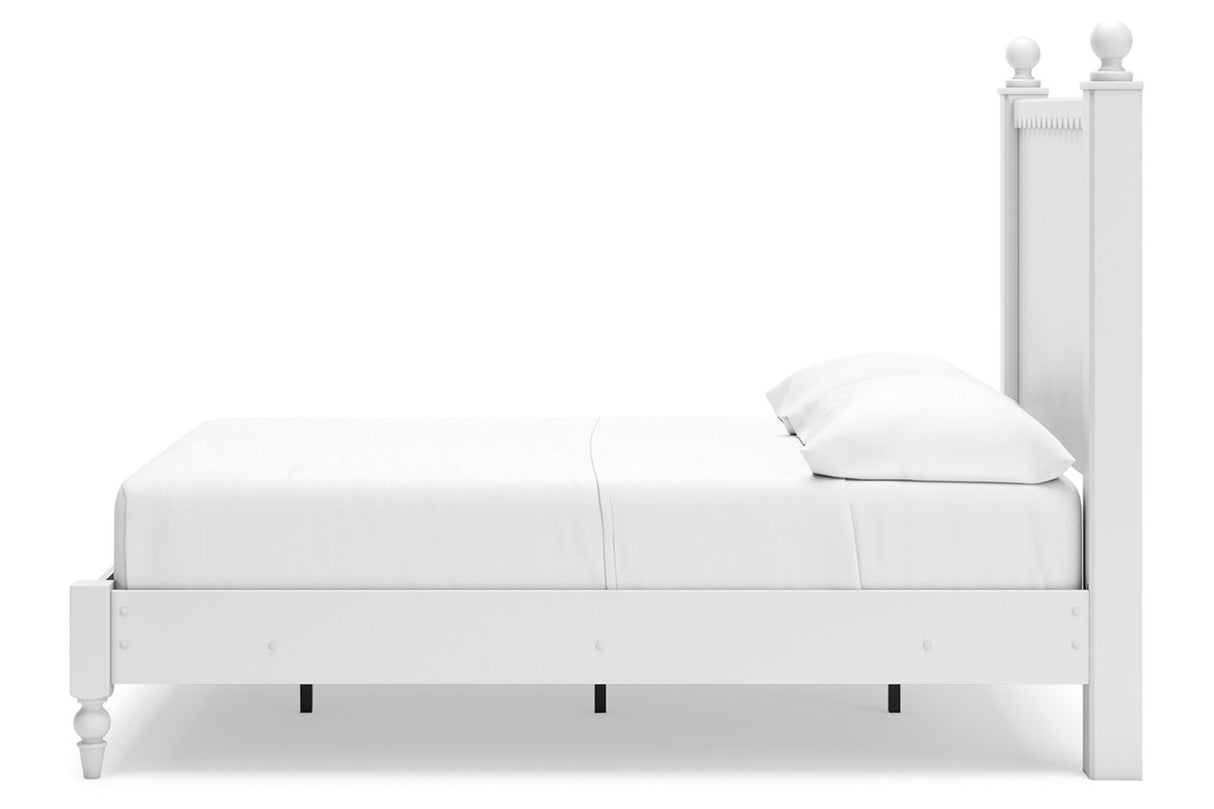 Mollviney White Full Panel Bed -  Ashley - Luna Furniture