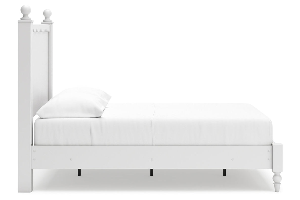 Mollviney White Full Panel Bed -  Ashley - Luna Furniture