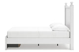 Mollviney White Full Panel Storage Bed -  Ashley - Luna Furniture