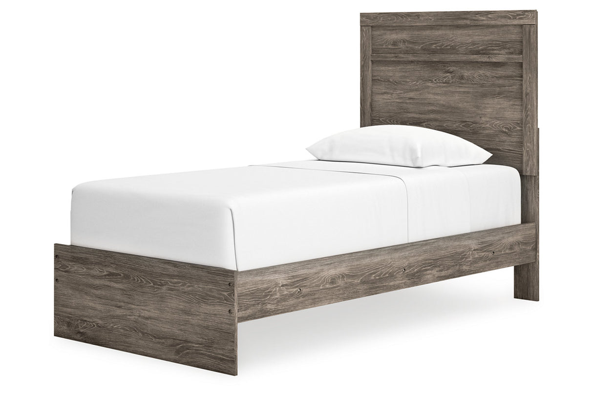 Ralinksi Gray Twin Panel Bed -  Ashley - Luna Furniture