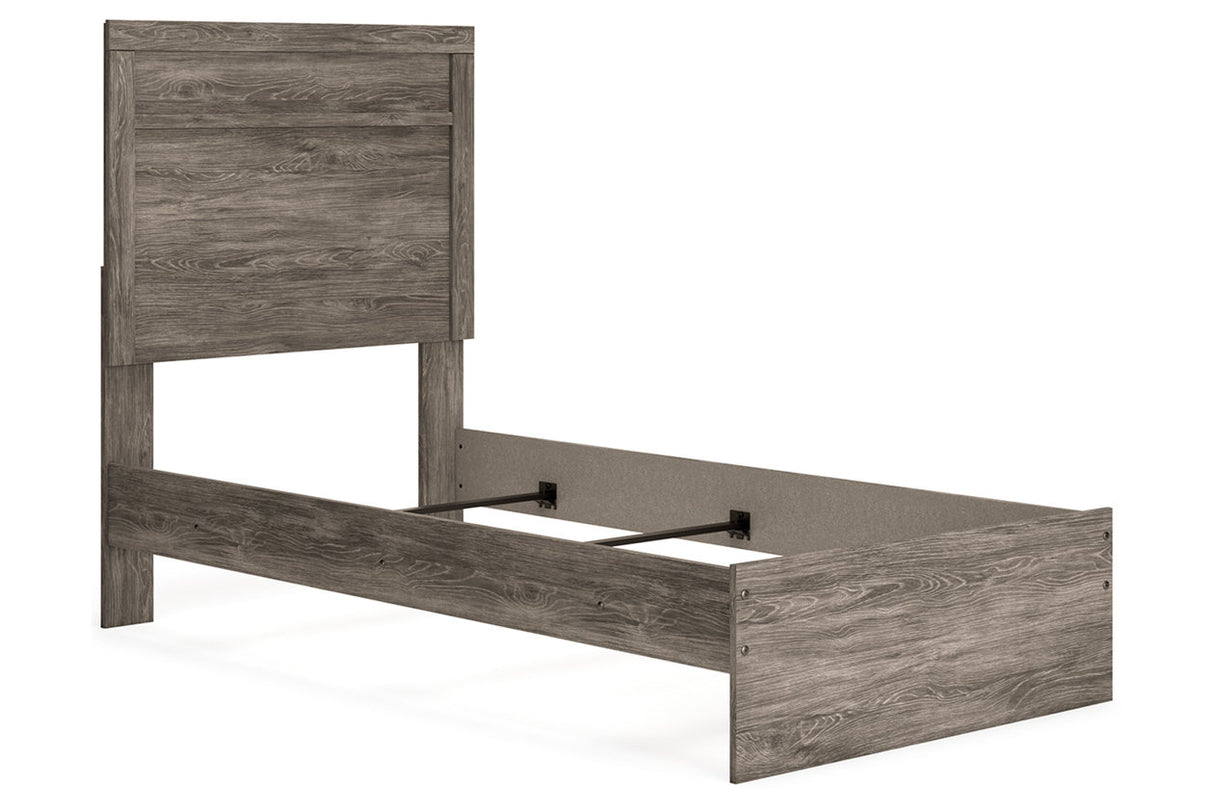 Ralinksi Gray Twin Panel Bed -  Ashley - Luna Furniture