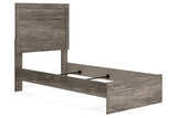 Ralinksi Gray Twin Panel Bed -  Ashley - Luna Furniture