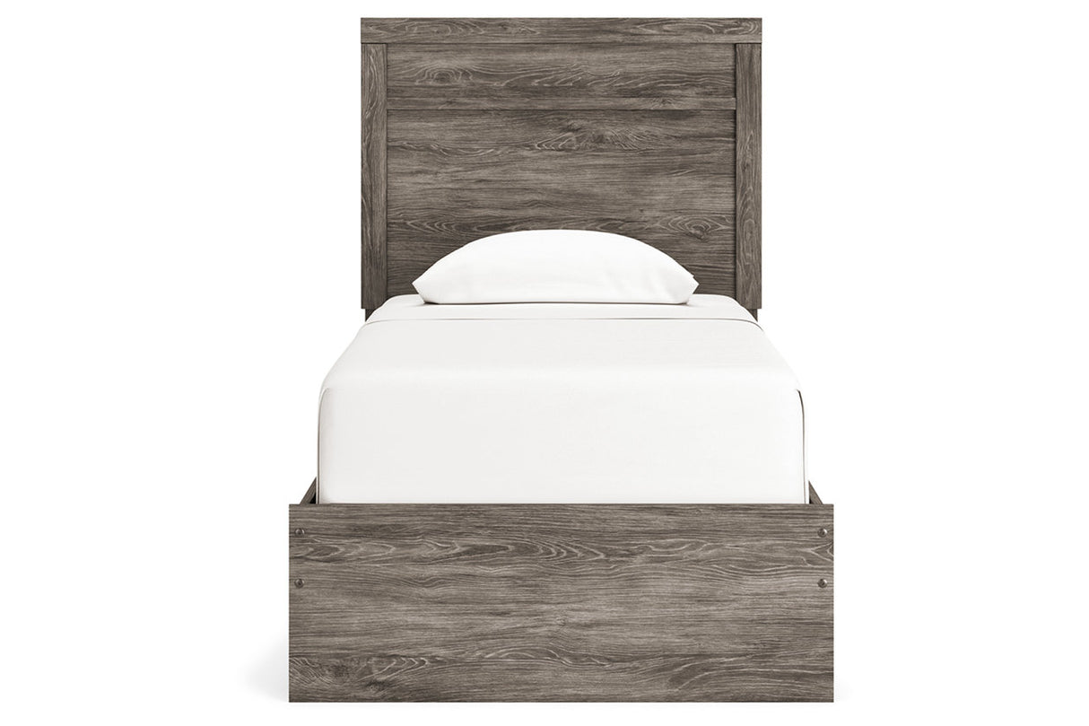 Ralinksi Gray Twin Panel Bed -  Ashley - Luna Furniture