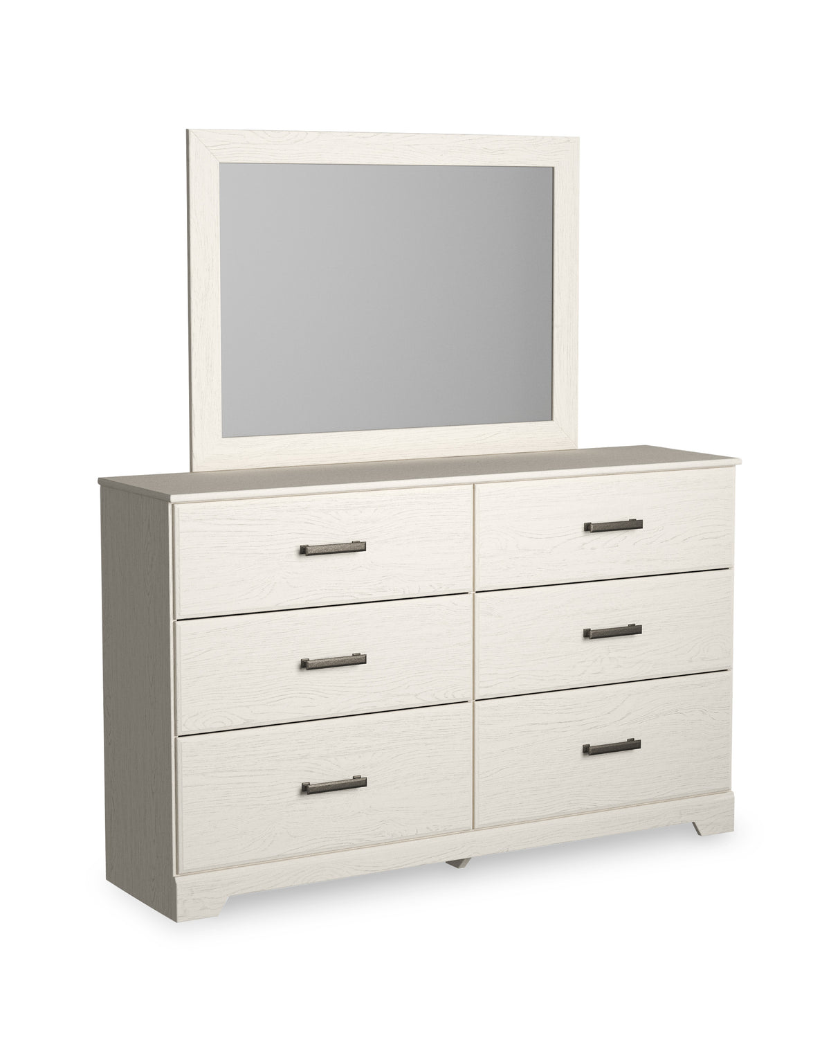 Stelsie White Dresser and Mirror -  Ashley - Luna Furniture