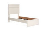 Stelsie White Twin Panel Bed -  Ashley - Luna Furniture