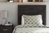 Belachime Charcoal Twin Panel Bed -  Ashley - Luna Furniture