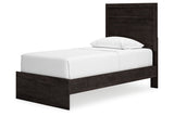 Belachime Charcoal Twin Panel Bed -  Ashley - Luna Furniture