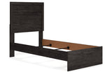 Belachime Charcoal Twin Panel Bed -  Ashley - Luna Furniture