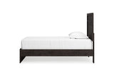 Belachime Charcoal Twin Panel Bed -  Ashley - Luna Furniture