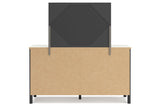 Cadmori Black/White Dresser and Mirror -  Ashley - Luna Furniture