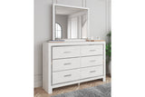 Altyra White Dresser and Mirror -  Ashley - Luna Furniture