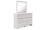 Altyra White Dresser and Mirror -  Ashley - Luna Furniture