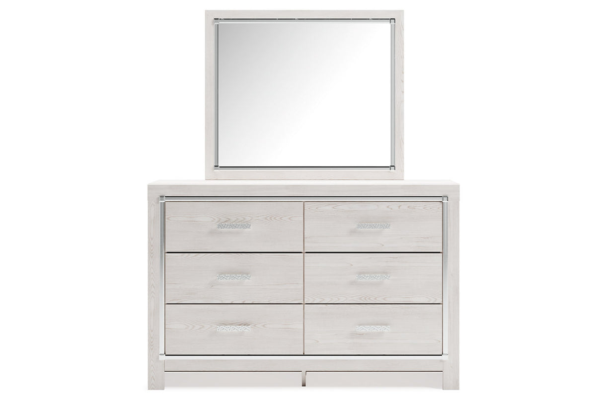 Altyra White Dresser and Mirror -  Ashley - Luna Furniture