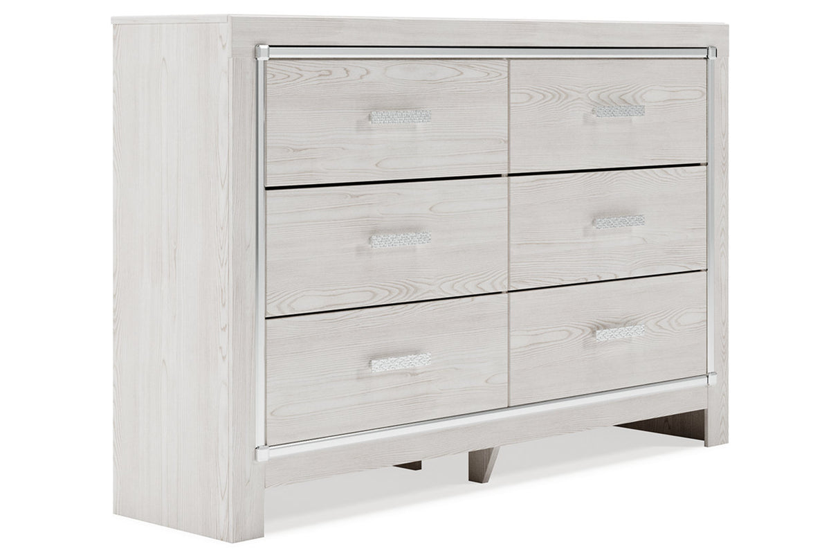 Altyra White Dresser and Mirror -  Ashley - Luna Furniture