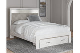 Altyra White Queen Upholstered Storage Platform Bed -  Ashley - Luna Furniture