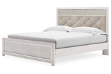 Altyra White King Platform Bed -  Ashley - Luna Furniture