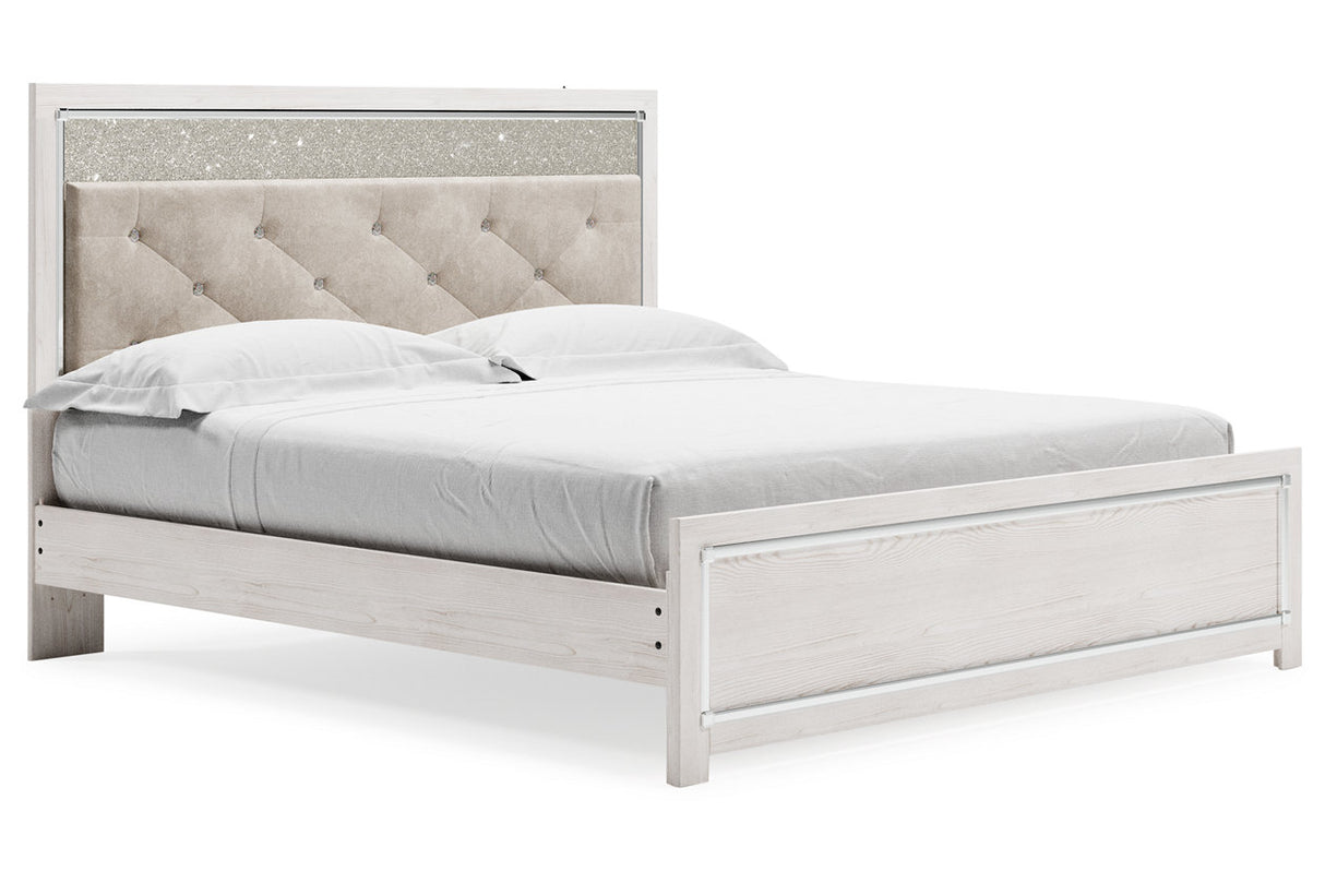 Altyra White King Platform Bed -  Ashley - Luna Furniture