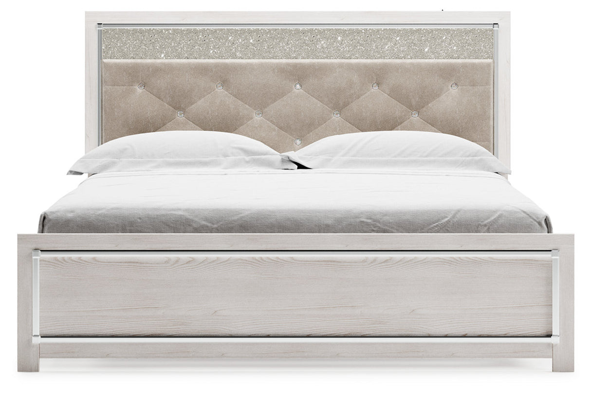 Altyra White King Platform Bed -  Ashley - Luna Furniture