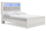 Altyra White Queen Platform Bookcase Bed -  Ashley - Luna Furniture