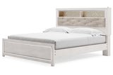 Altyra White King Platform Bookcase Bed -  Ashley - Luna Furniture