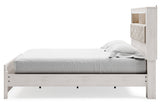 Altyra White King Platform Bookcase Bed -  Ashley - Luna Furniture