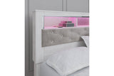 Altyra White King Platform Bookcase Bed -  Ashley - Luna Furniture