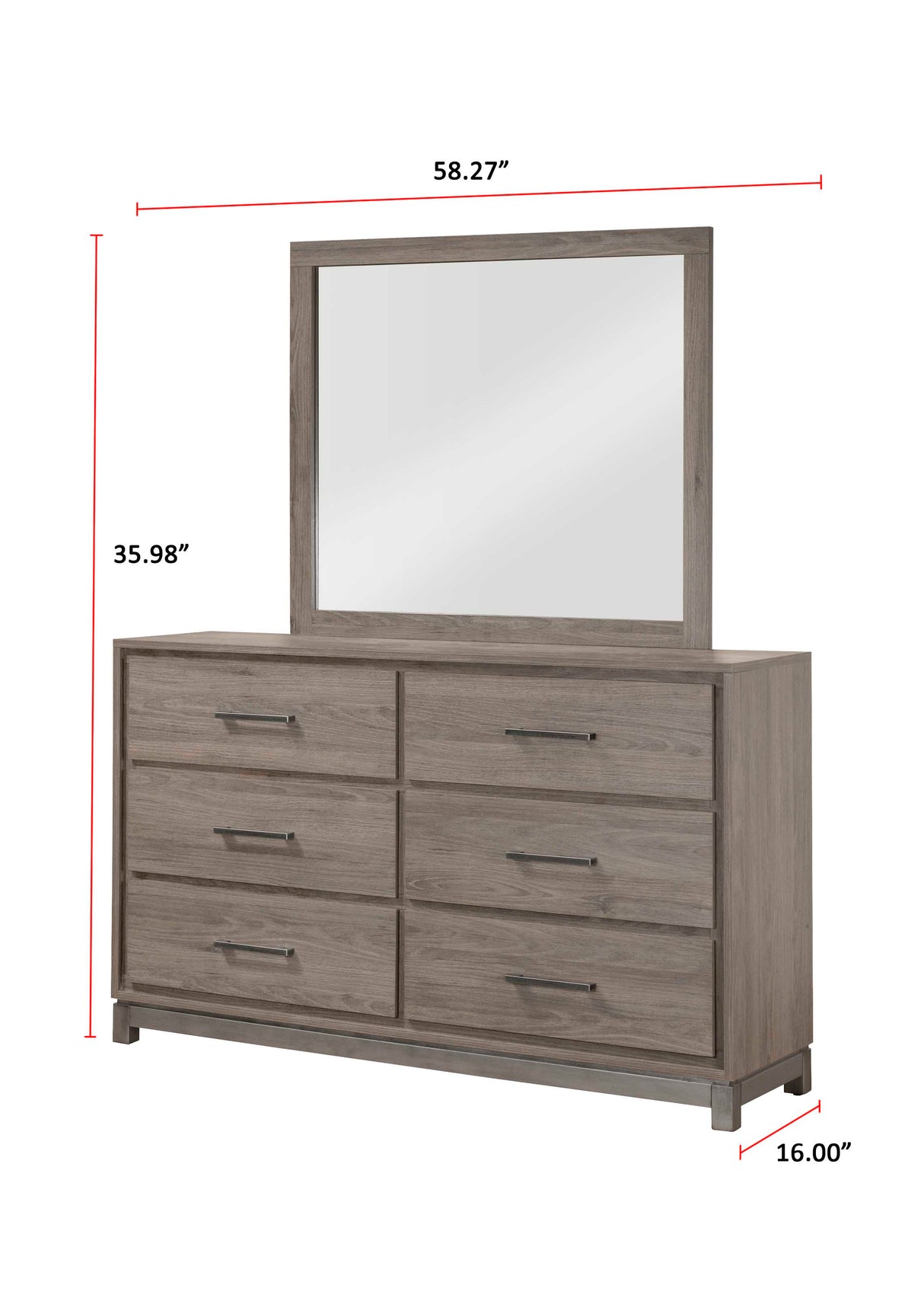 River Brown Dresser -  Crown Mark - Luna Furniture