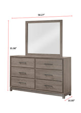 River Brown Dresser -  Crown Mark - Luna Furniture