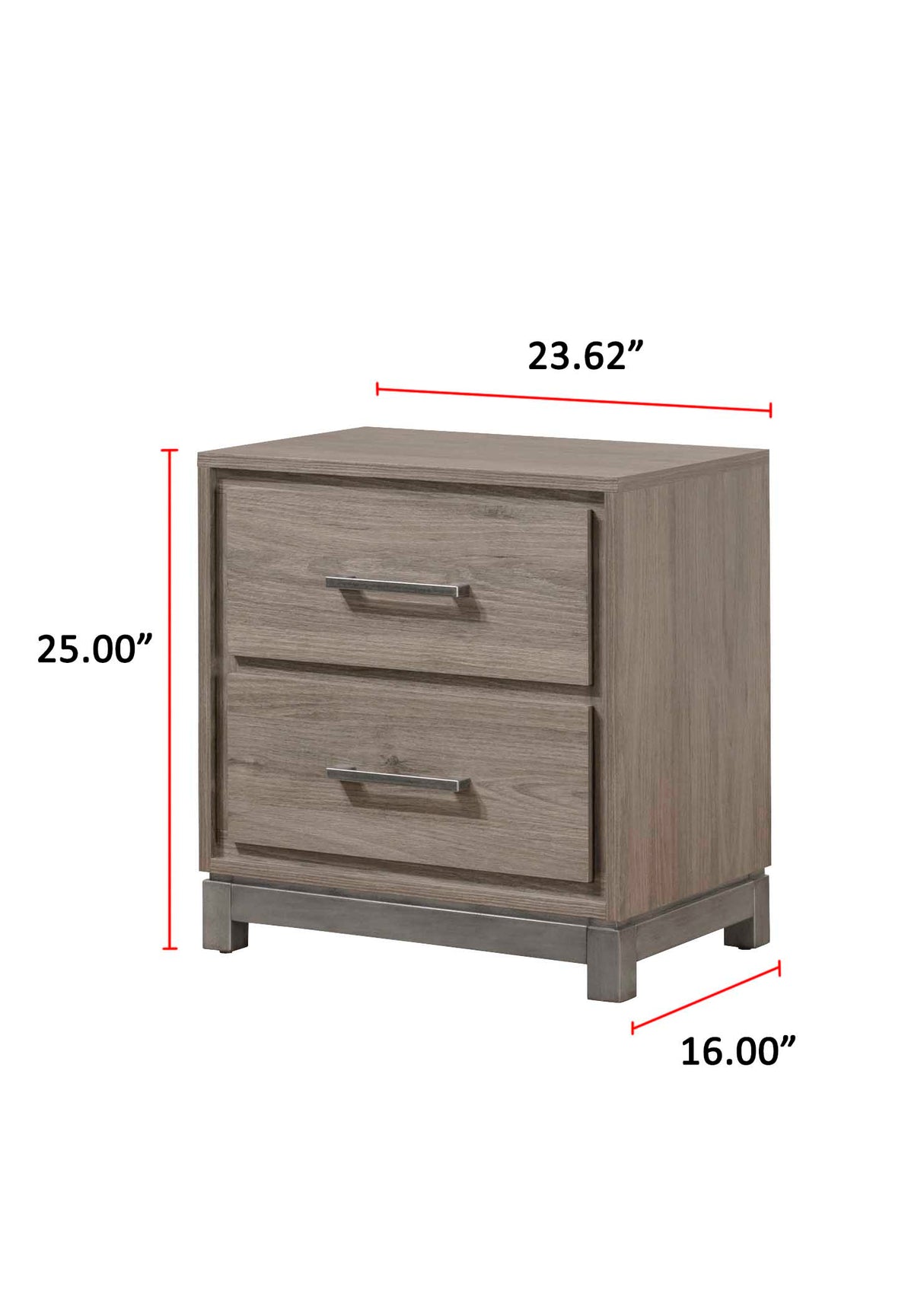 River Brown Nightstand -  Crown Mark - Luna Furniture