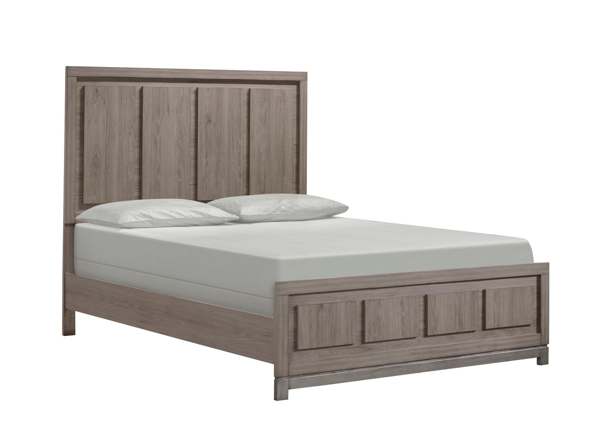 River Brown Queen Panel Bed -  Crown Mark - Luna Furniture