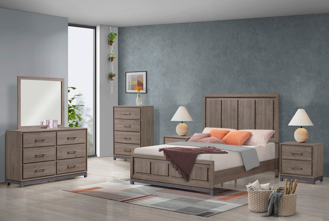 River Brown Panel Bedroom Set from Crown Mark - Luna Furniture