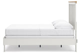 Linnocreek White/Warm Brown Full Panel Bed from Ashley - Luna Furniture