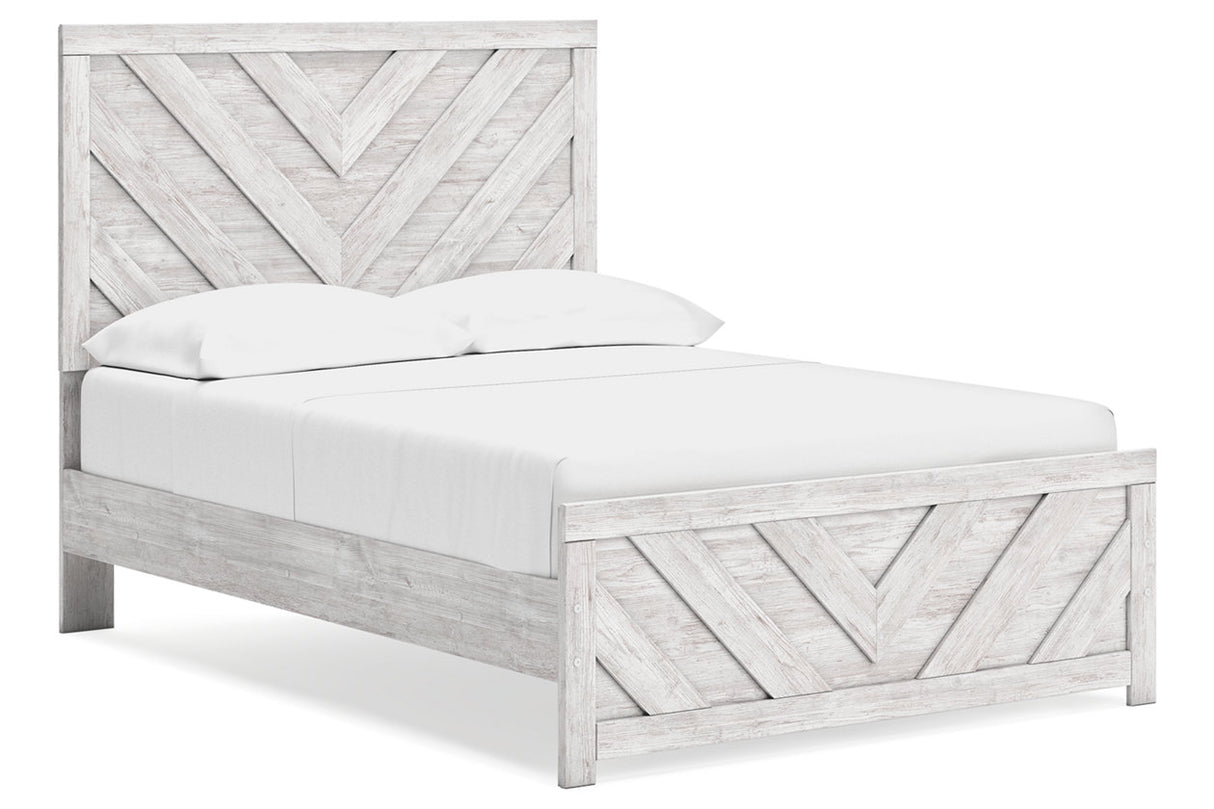 Cayboni Whitewash Full Panel Bed from Ashley - Luna Furniture