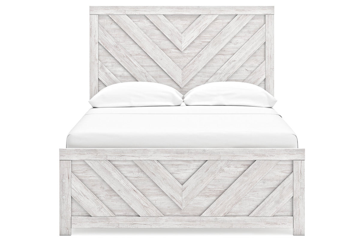 Cayboni Whitewash Full Panel Bed from Ashley - Luna Furniture