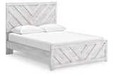 Cayboni Whitewash Queen Panel Bed from Ashley - Luna Furniture