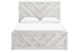 Cayboni Whitewash Queen Panel Bed from Ashley - Luna Furniture