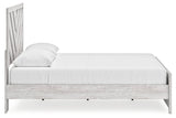 Cayboni Whitewash King Panel Bed from Ashley - Luna Furniture