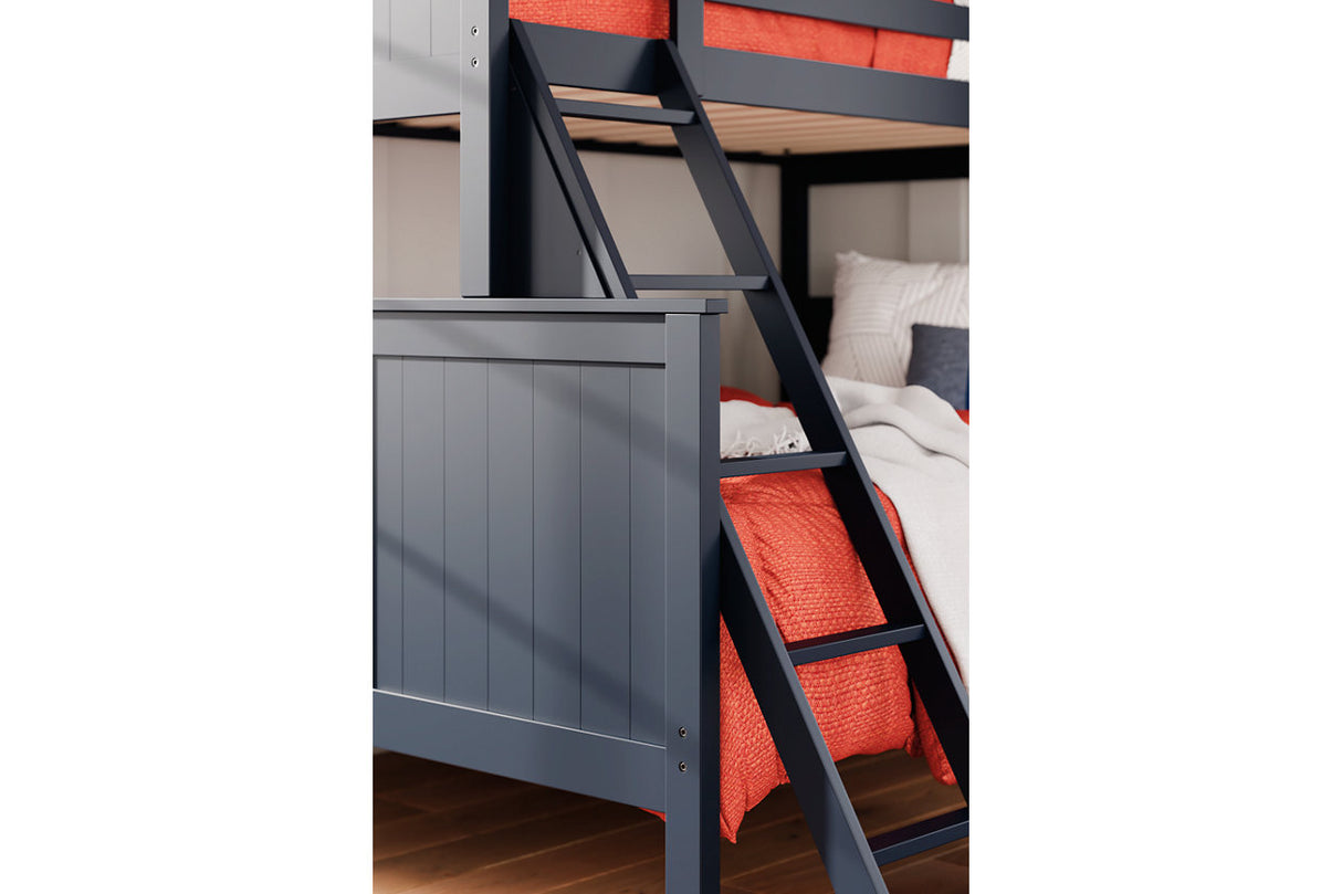 Nextonfort Blue Twin over Full Bunk Bed from Ashley - Luna Furniture