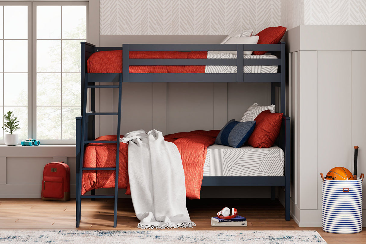 Nextonfort Blue Twin over Full Bunk Bed from Ashley - Luna Furniture