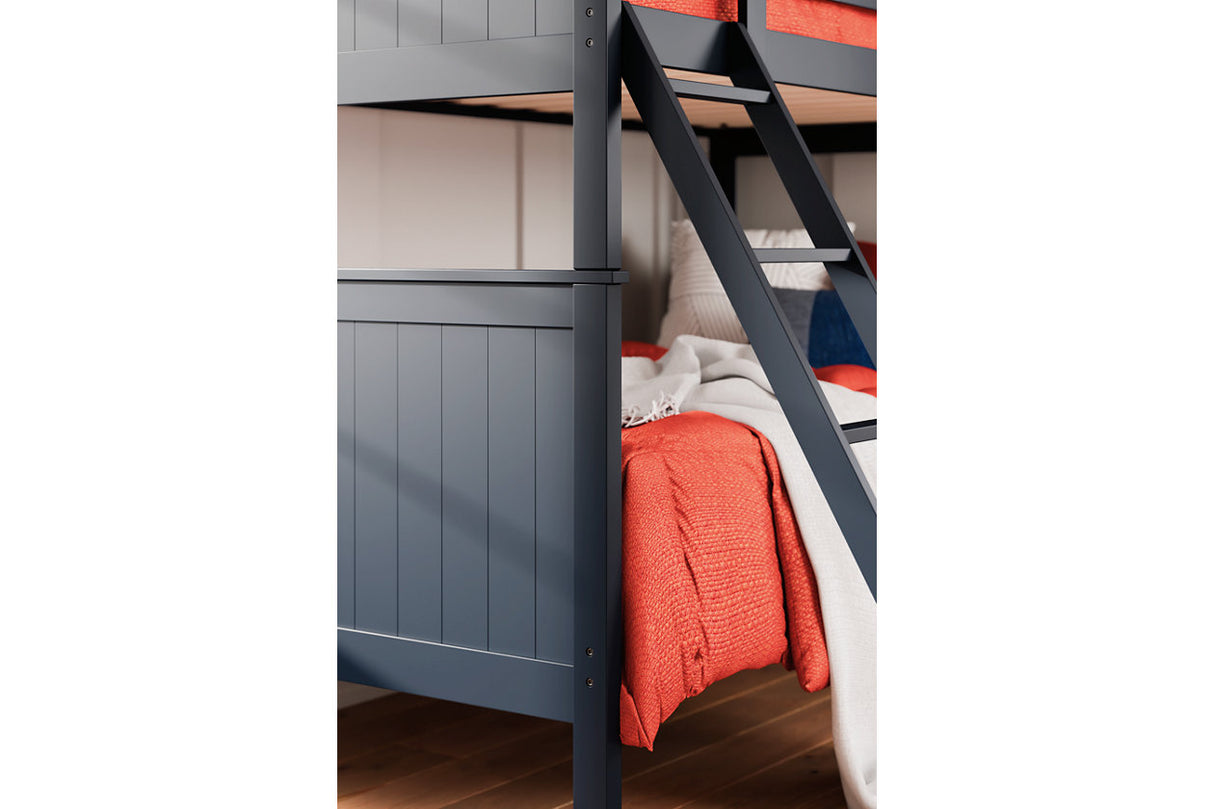 Nextonfort Blue Twin over Twin Bunk Bed from Ashley - Luna Furniture