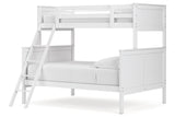 Nextonfort White Twin over Full Bunk Bed from Ashley - Luna Furniture