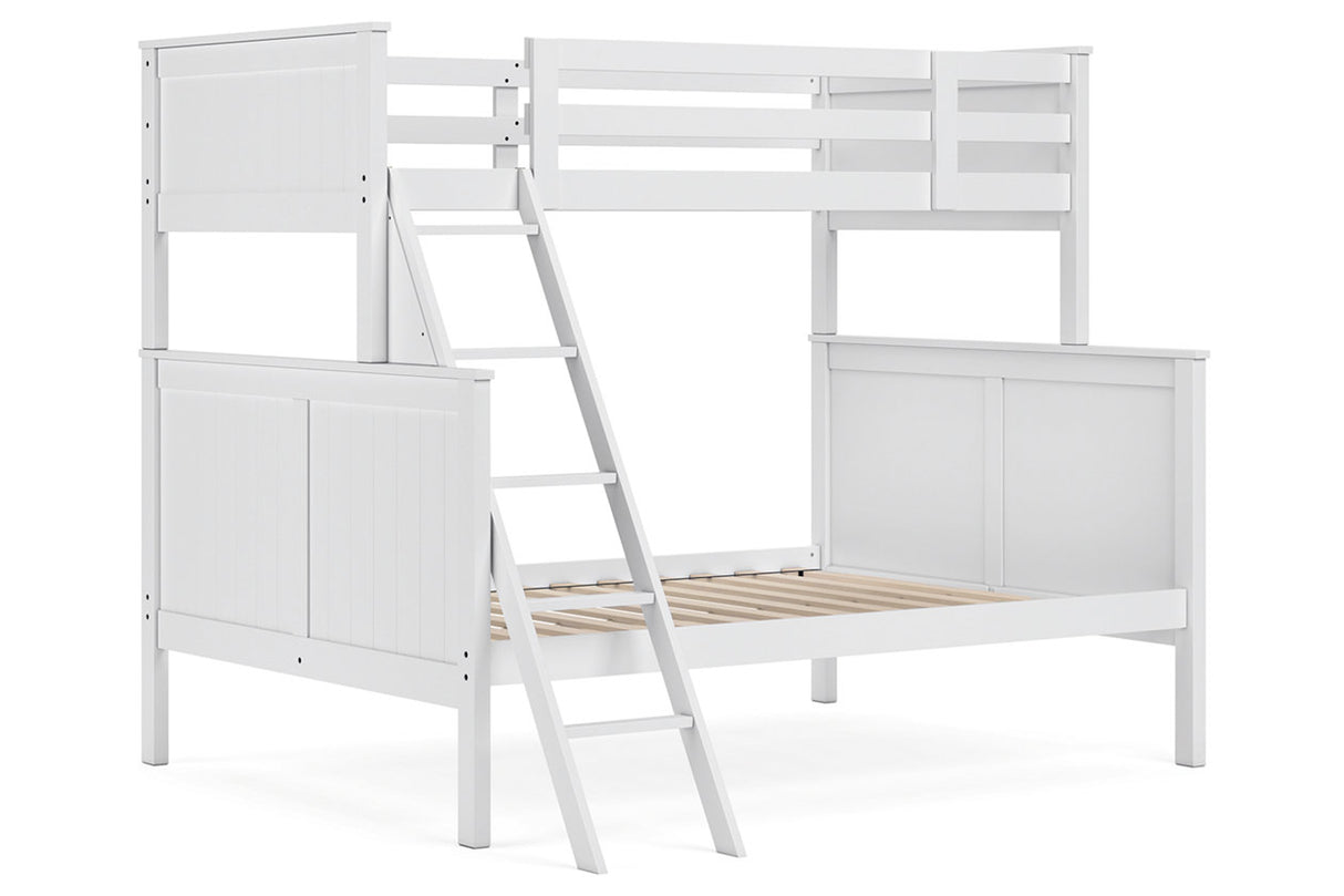 Nextonfort White Twin over Full Bunk Bed from Ashley - Luna Furniture