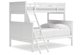 Nextonfort White Twin over Full Bunk Bed from Ashley - Luna Furniture