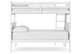 Nextonfort White Twin over Full Bunk Bed from Ashley - Luna Furniture