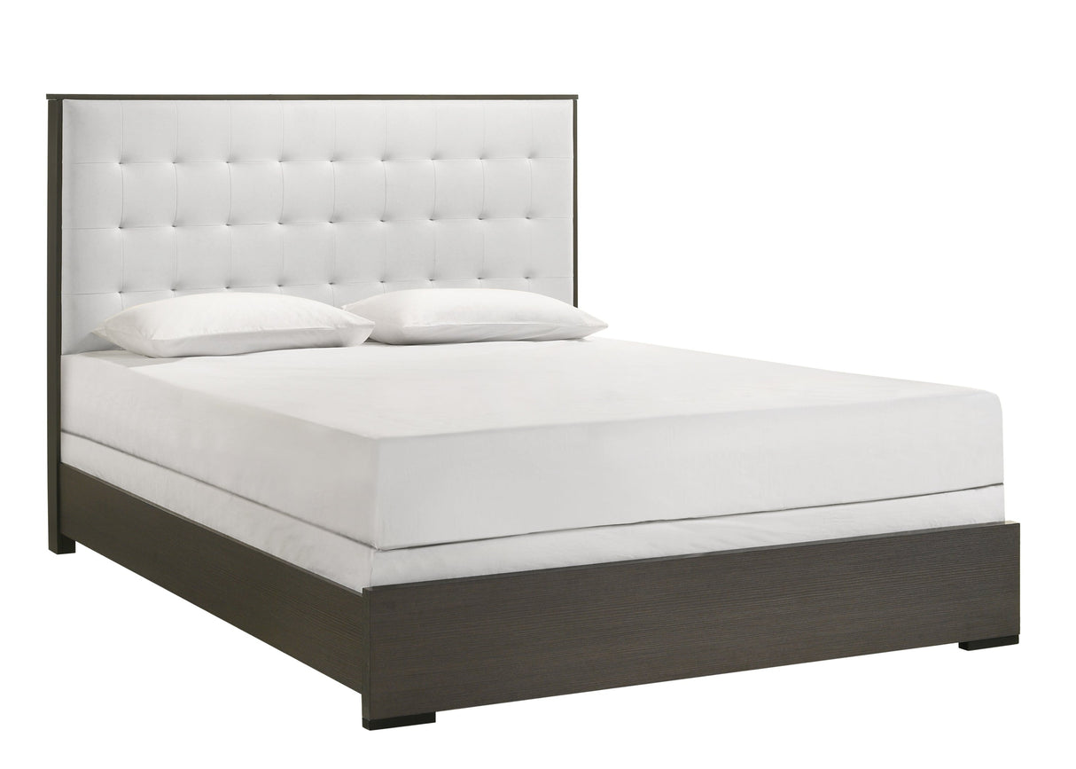 Sharpe Brown Full Upholstered Panel Bed -  Crown Mark - Luna Furniture