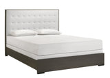 Sharpe Brown Full Upholstered Panel Bed